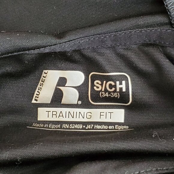 Russell Mens Small Black Training Fit Hoodie Short Sleeve With Zipper Pocket - Picture 2 of 5